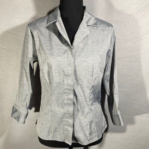 B. Moss button down top Sz M
